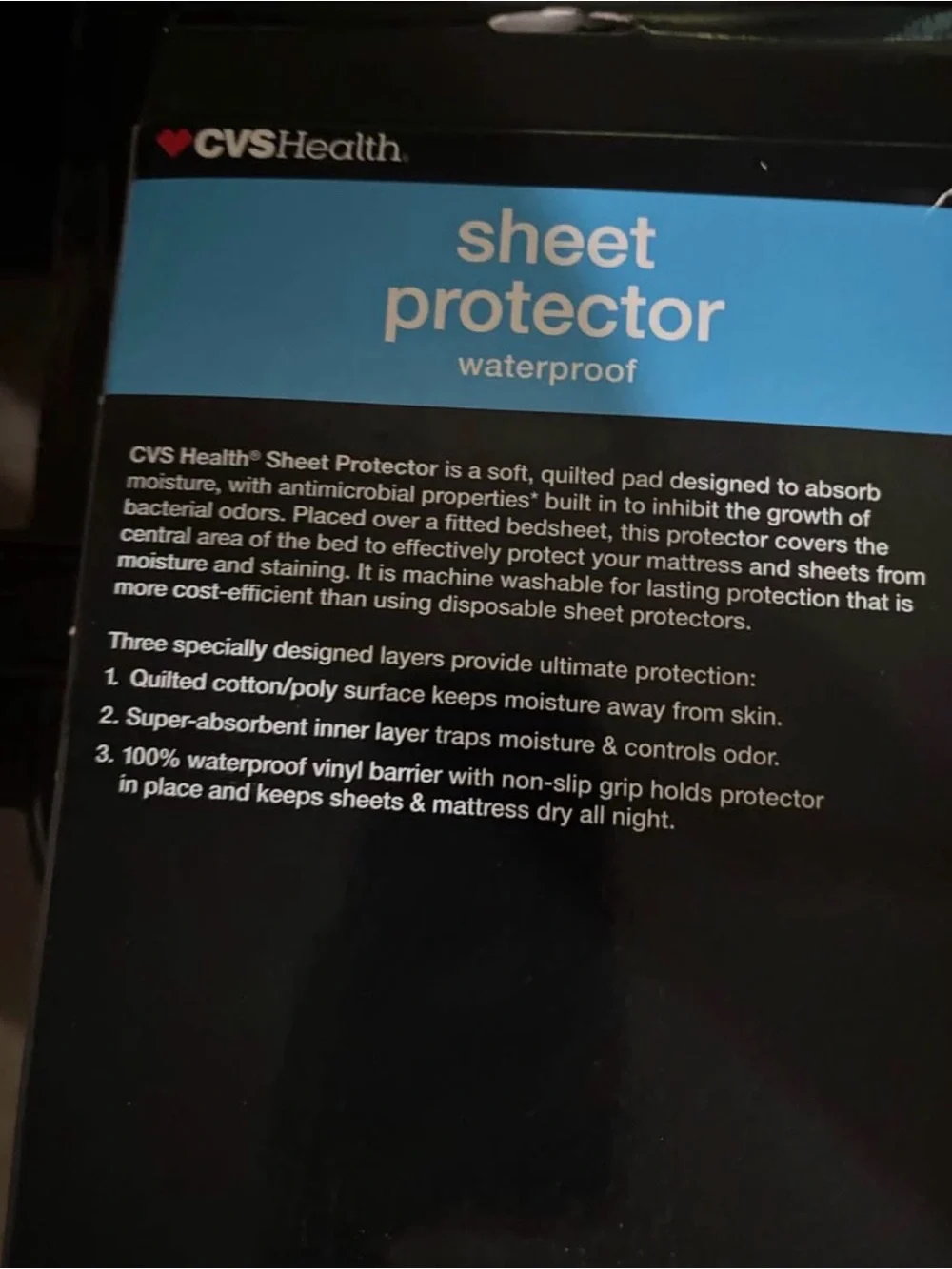 Waterproof Sheet Protector - Black